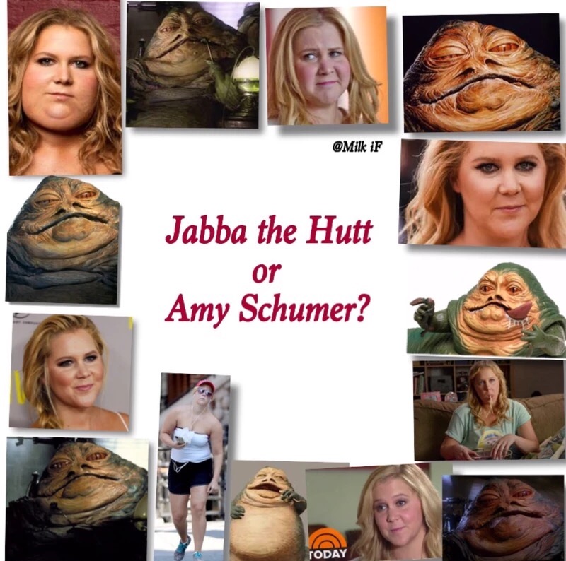blond - iF Jabba the Hutt or Amy Schumer? Today