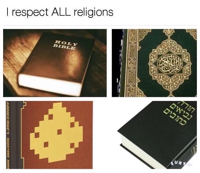 respect all religions meme - I respect All religions Intreft Dette Netg Sur