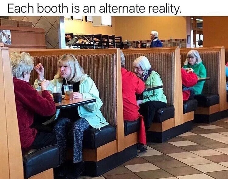 glitch in the matrix reddit - Each booth is an alternate reality.