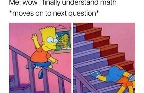 memes - understanding math memes - Me wow I finally understand math moves on to next question