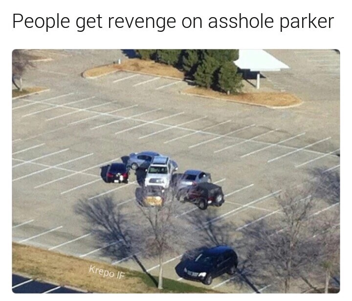 memes - punishing bad parking - People get revenge on asshole parker Krepo If