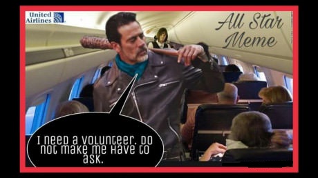 united airlines memes - United Airlines All Star Meme I need a volunteer. Do not make me have to ask.