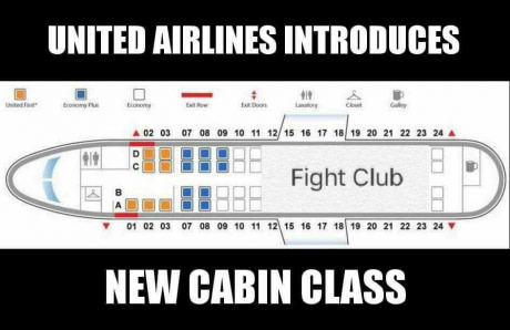 funny united airlines memes - United Airlines Introduces A 02 03 07 08 09 10 11 12 15 16 17 18 19 20 21 22 23 24 Fight Club 01 02 03 07 08 09 10 11 12 15 16 17 18 19 20 21 22 23 24 New Cabin Class