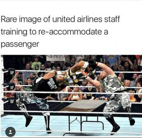 dudley boyz tlc match - Rare image of united airlines staff training to reaccommodate a passenger Jum