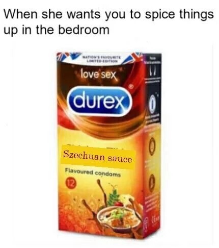 chicken tikka masala condom - When she wants you to spice things up in the bedroom Svet Ution love'sex durex Szechuan sauce Flavoured condoms