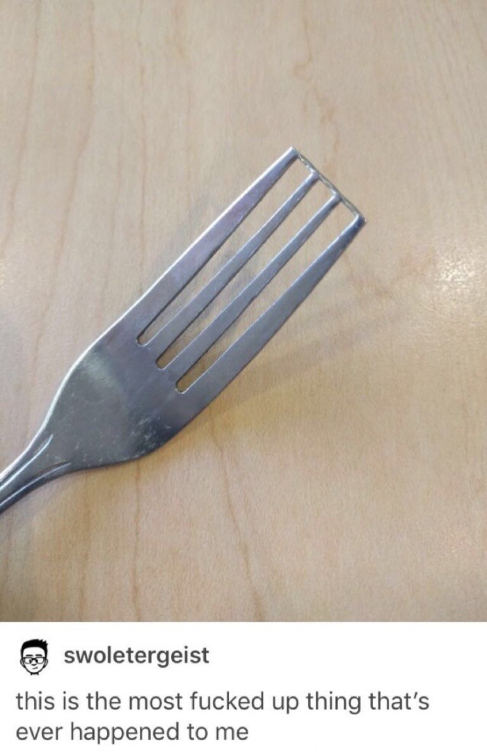 cursed fork - swoletergeist this is the most fucked up thing that's ever happened to me