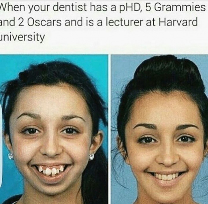 orthodontic surgery - When your dentist has a pHD, 5 Grammies and 2 Oscars and is a lecturer at Harvard university