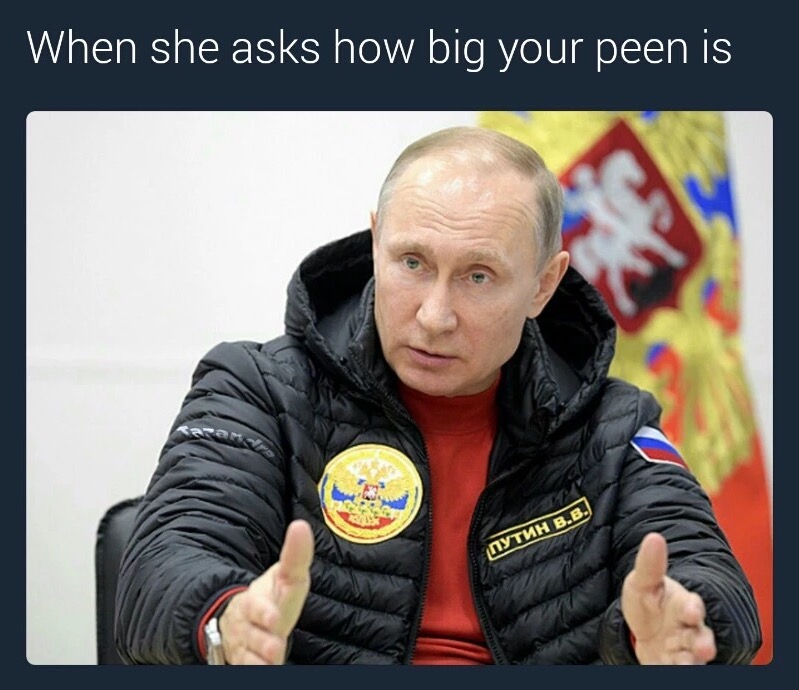 big peen meme - When she asks how big your peen is Qytuh B.B.