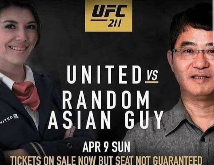 united meme ufc - Ufs United Vs Random Asian Guy Nited Apr 9 Sun Tickets On Sale Now But Seat Not Guaranteed