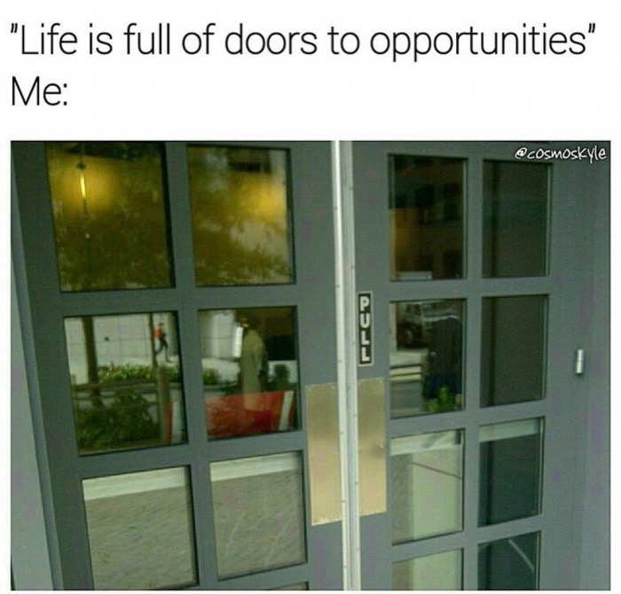 jedi entrance only - "Life is full of doors to opportunities" Me