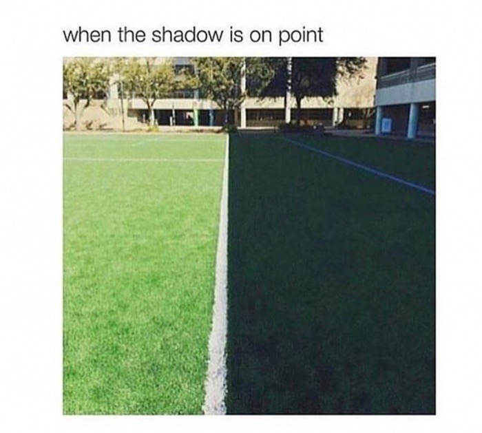 lawn - when the shadow is on point
