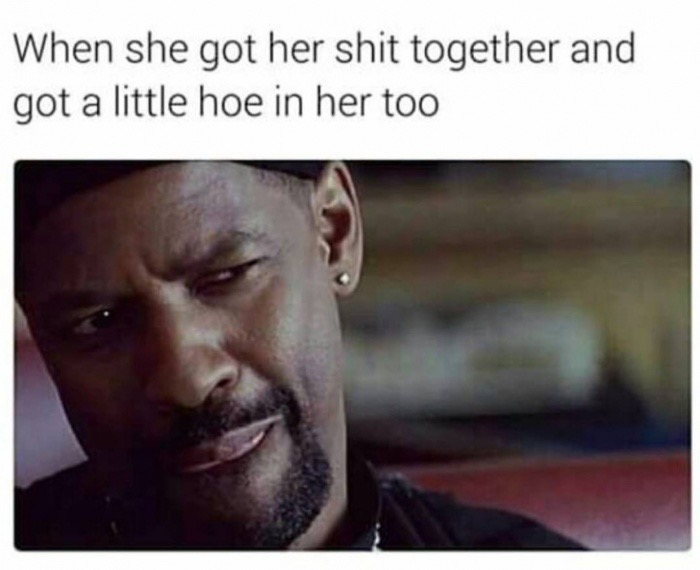 hoe memes - When she got her shit together and got a little hoe in her too