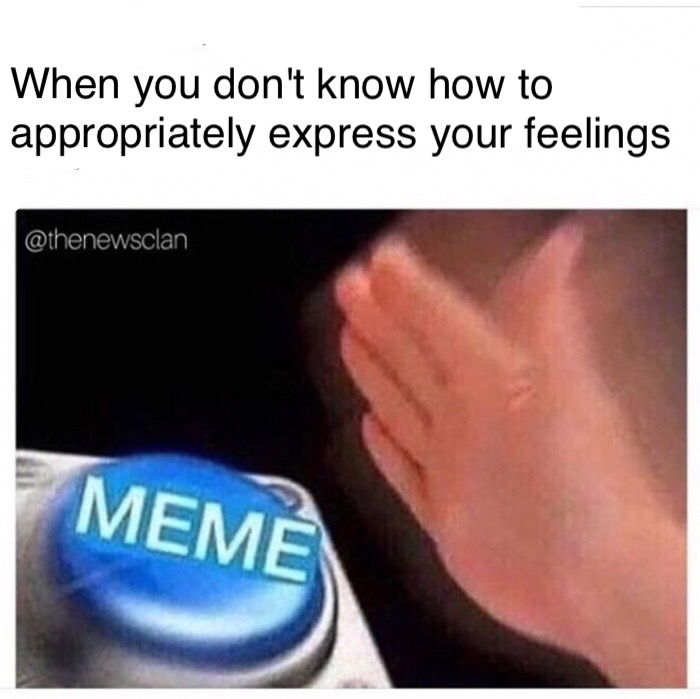 memes - hold on i got a meme - When you don't know how to appropriately express your feelings Meme