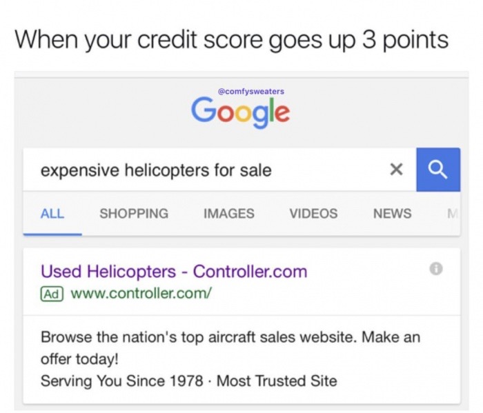 web page - When your credit score goes up 3 points Google expensive helicopters for sale xQ All Shopping Images Videos News Used Helicopters Controller.com Ad Browse the nation's top aircraft sales website. Make an offer today! Serving You Since 1978 . Mo