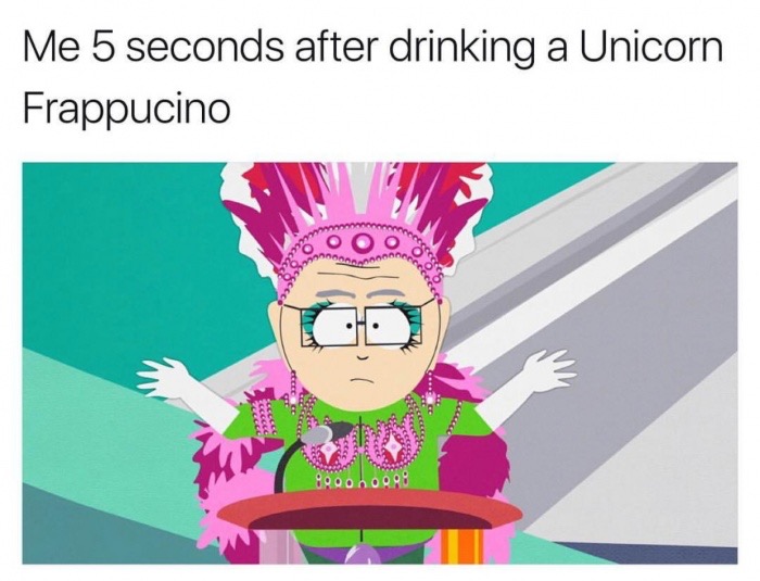 memes - minecraft armour memes - Me 5 seconds after drinking a Unicorn Frappucino