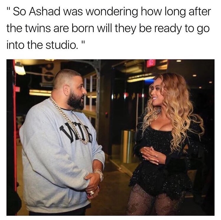 meme stream - ashad meme - "So Ashad was wondering how long after the twins are born will they be ready to go into the studio."