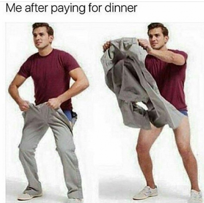 2 inch punisher meme - Me after paying for dinner