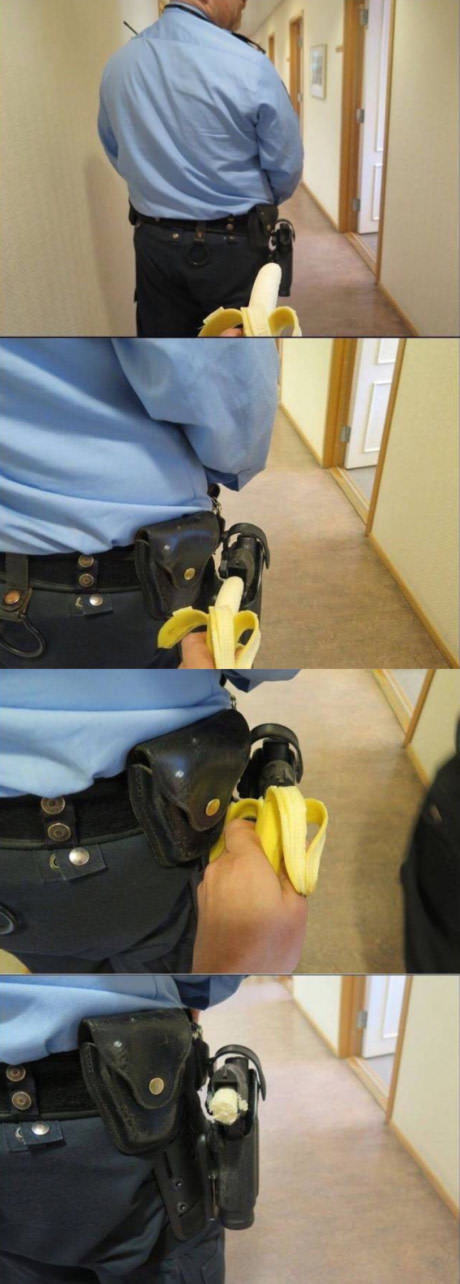 banana in holster