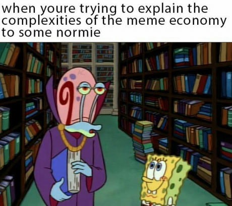 normie memes - when youre trying to explain the complexities of the meme economy to some normie