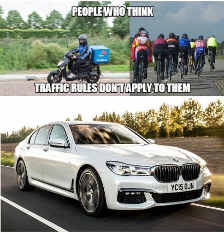 memes - bmw luxury cars 2016 - People Who Think Traffic Rules Dontapply To Them Ycis Ojn
