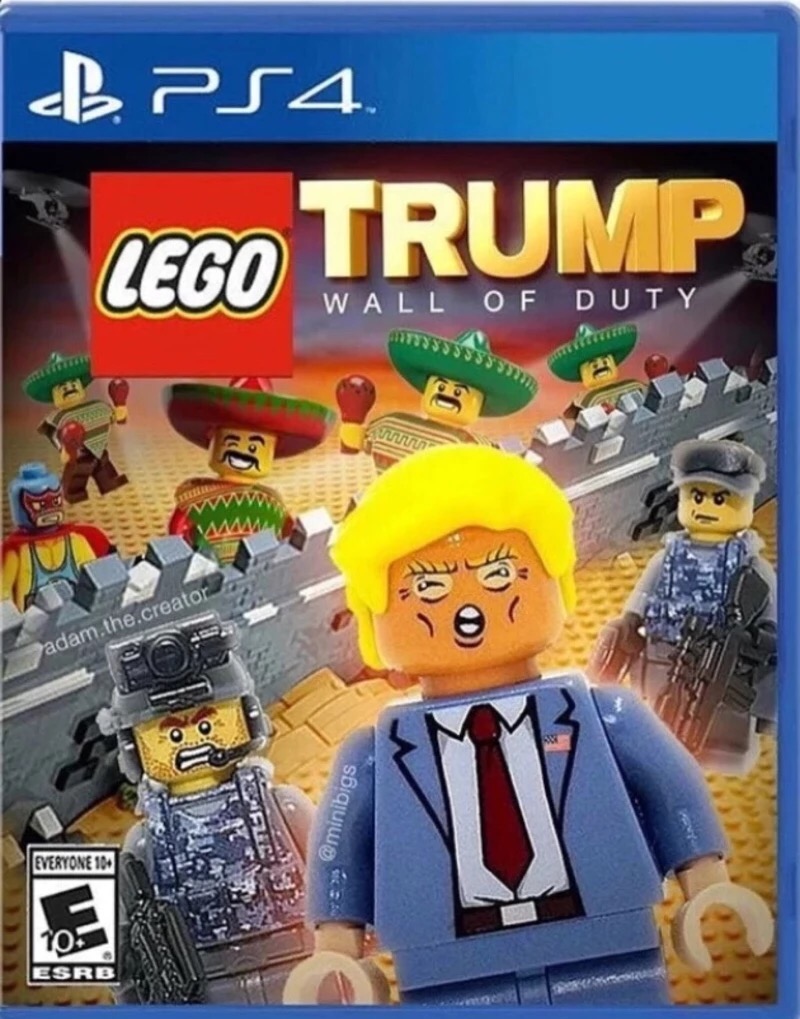 meme - lego trump wall of duty - BPS4 Lego Trump Wall Of Duty Mmm adam.the.creator Everyone 109 10. Esrb