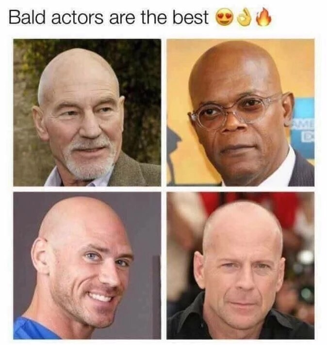 meme - bald actors are the best meme - Bald actors are the best de