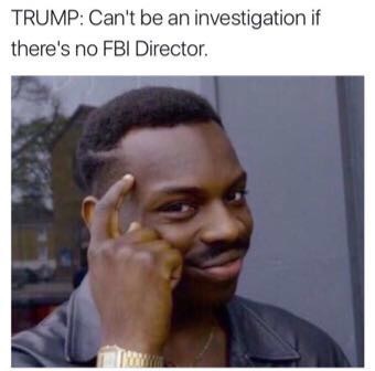 if there is no meme - Trump Can't be an investigation if there's no Fbi Director.