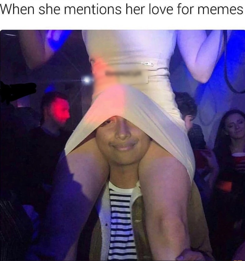 memes - Photo caption - When she mentions her love for memes