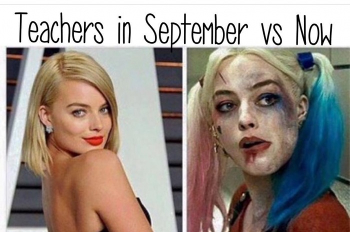 memes - first day of school meme - Teachers in September vs Now