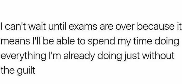 memes - I can't wait until exams are over because it means I'll be able to spend my time doing everything I'm already doing just without the guilt