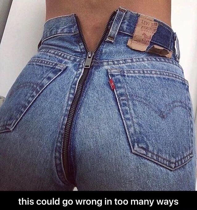 levis butt zipper - Levi Stra this could go wrong in too many ways