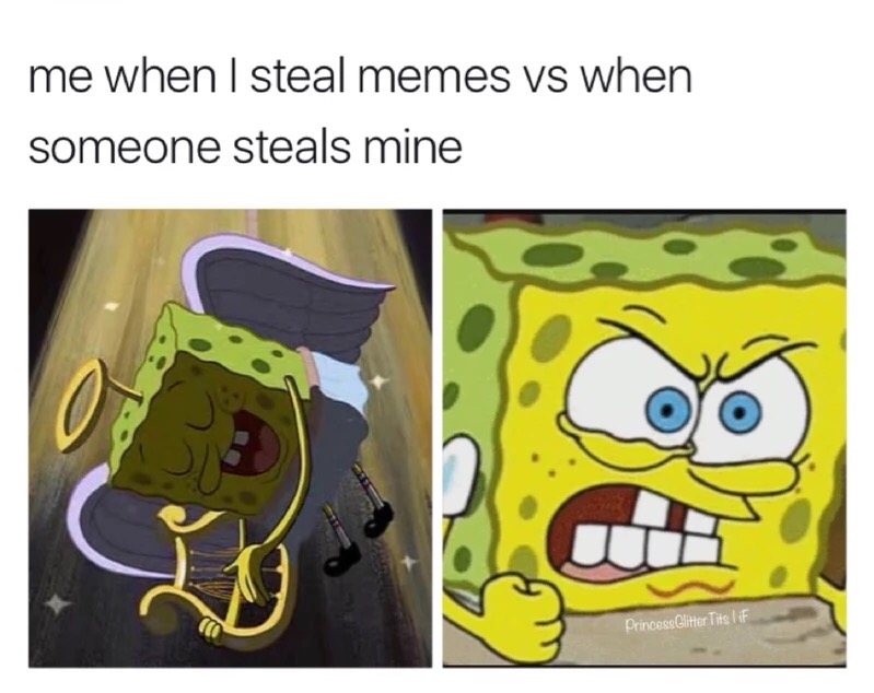 watching a movie in class meme - me when I steal memes vs when someone steals mine Princess Glitter Tits lif