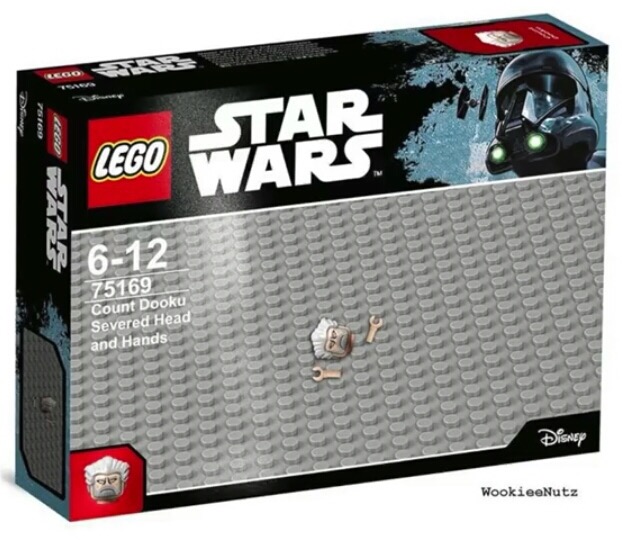 memes - lego set memes - Giod Cego Lego 90 612 75169 Count Dooku Severed Head and Hands 0001203 WookieeNutz