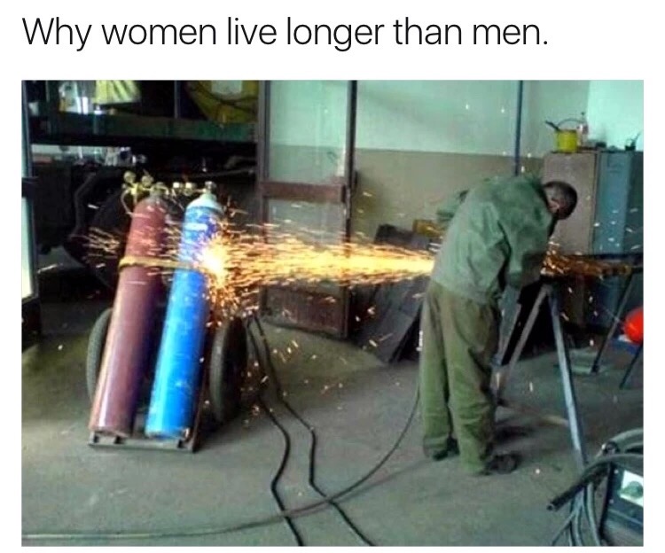 meme stream - reason women live longer than men - Why women live longer than men.