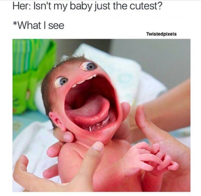 meme stream - cute memes - Her Isn't my baby just the cutest? What I see Twistedpixels