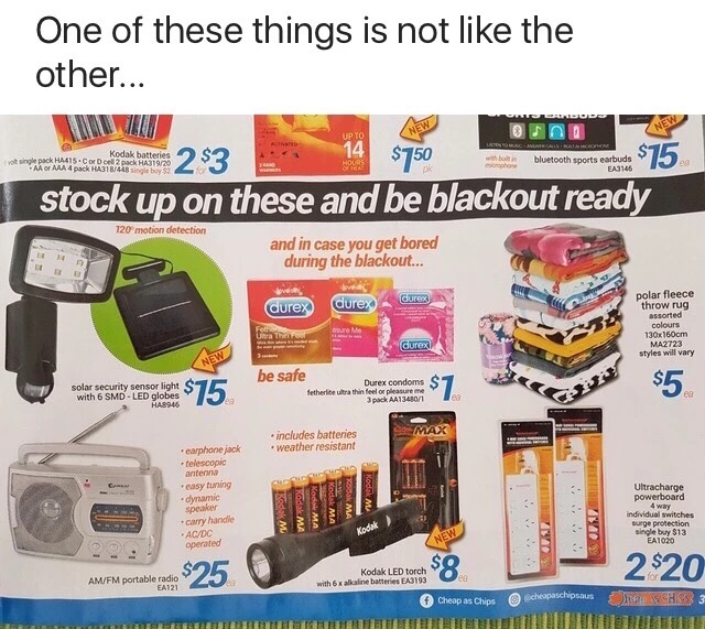 june 2017 memes - One of these things is not the other... Nete Oran Nen Up To 14 Kodak batteries .cel 2 pack Hat $750 S re the wo single pack Halis. Aa Aaa 4 with both bluetooth sports earbuds EA3146 I Aa Omaa 4 pack HA318448 Single by $2 stock up on thes