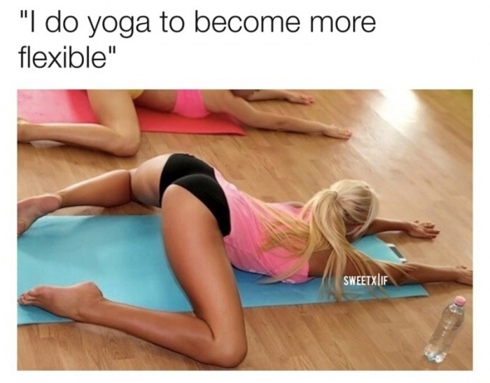 naughty mature - "I do yoga to become more flexible" Sweetxiif