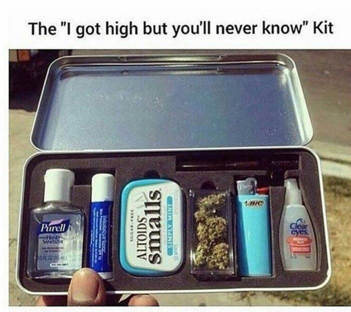 weed kit - The "I got high but you'll never know" Kit Wic Pirell Altoids. smalls Simply Minte Sro