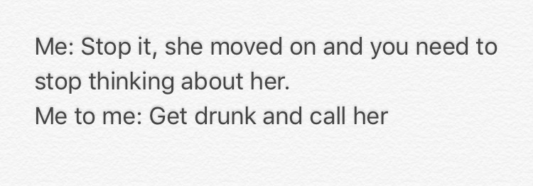 anti liberal bumper stickers - Me Stop it, she moved on and you need to stop thinking about her. Me to me Get drunk and call her