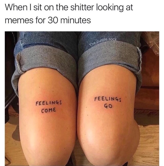 Tattoo about loosing feelings in your legs after sitting on the cat for too long.