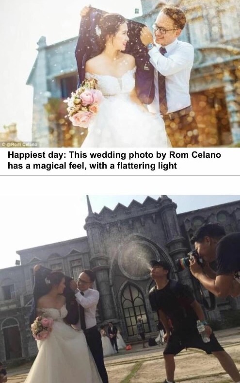 meme stream - photographer behind reality - C Rom Celano Happiest day This wedding photo by Rom Celano has a magical feel, with a flattering light
