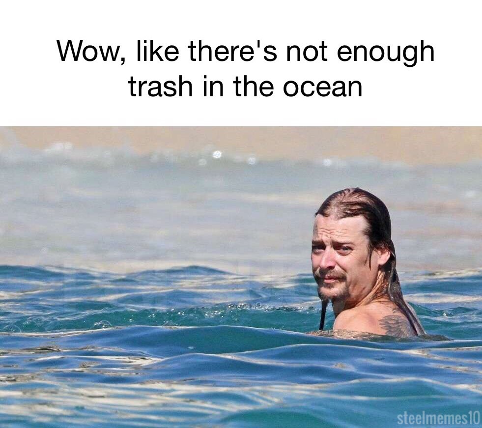 memes - wave - Wow, there's not enough trash in the ocean steelmemes 10