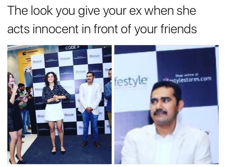 memes - presentation - The look you give your ex when she acts innocent in front of your friends Code>> festyle festyle It stylestores.com lifesty festyle