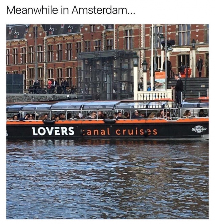memes - amsterdam centraal railway station - Meanwhile in Amsterdam... Lovers anal' cruis as