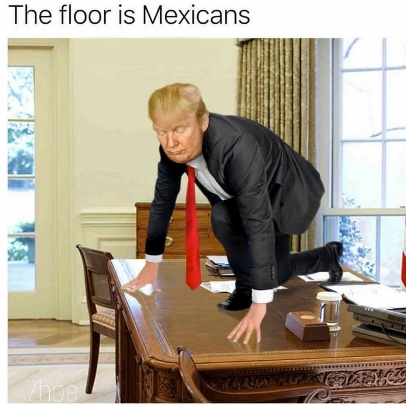 memes - floor is mexicans meme - The floor is Mexicans