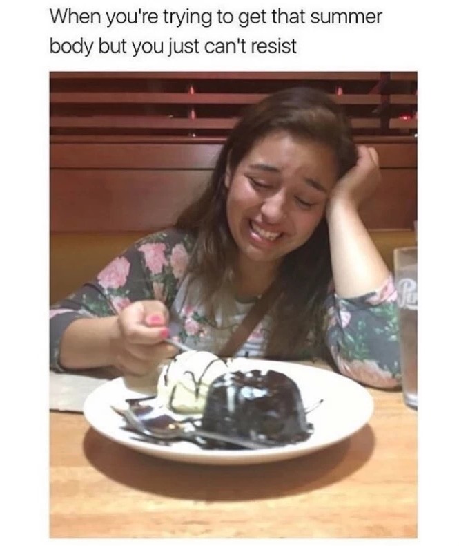meme stream - funny summer body memes - When you're trying to get that summer body but you just can't resist