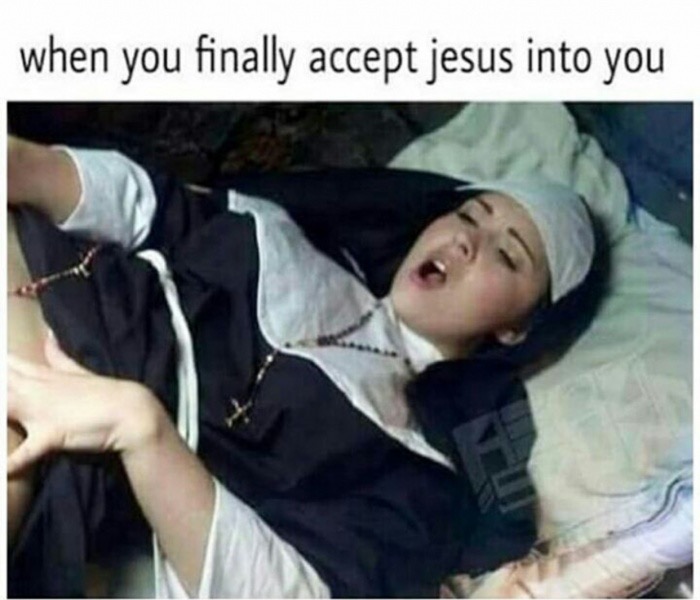 nun accepting Jesus into her