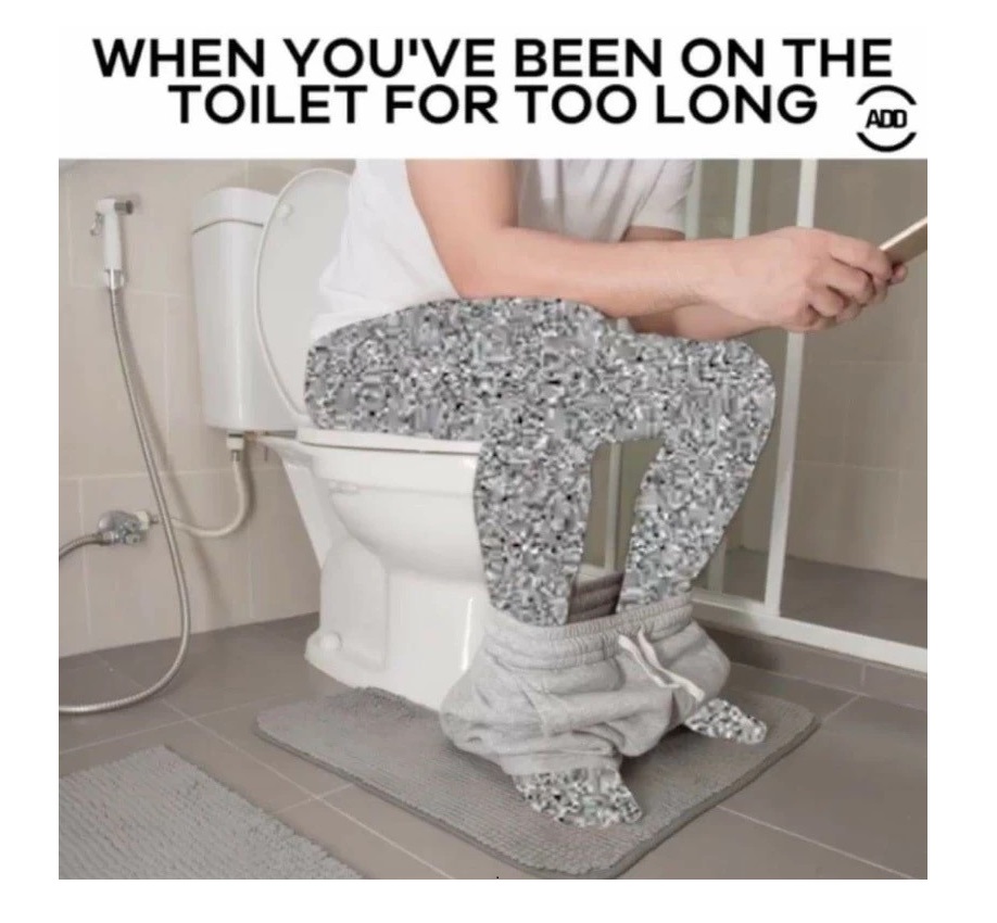 meme - you ve been on the toilet too long - When You'Ve Been On The Toilet For Too Long Ad