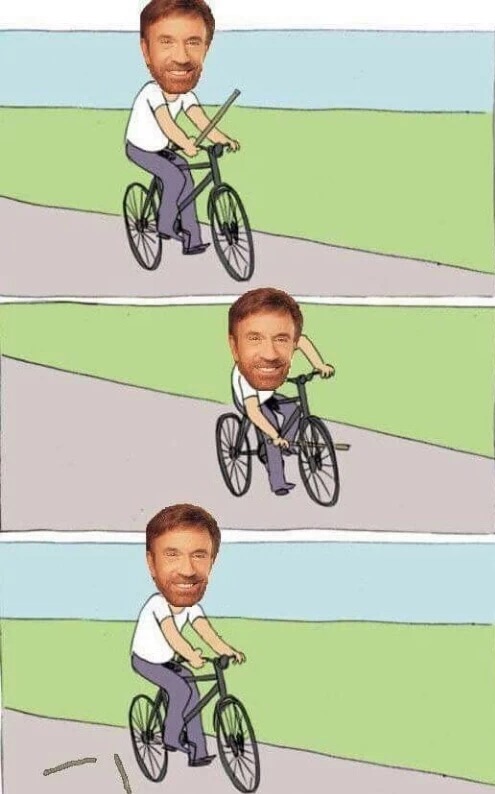 meme stream - chuck norris meme bicicleta