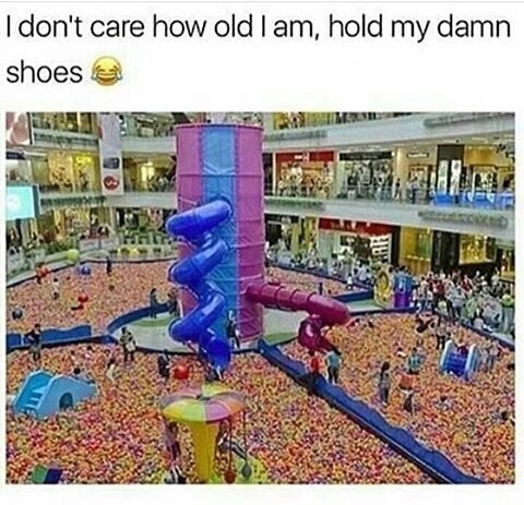 Awesome looking kids playground full of slides and ball pit